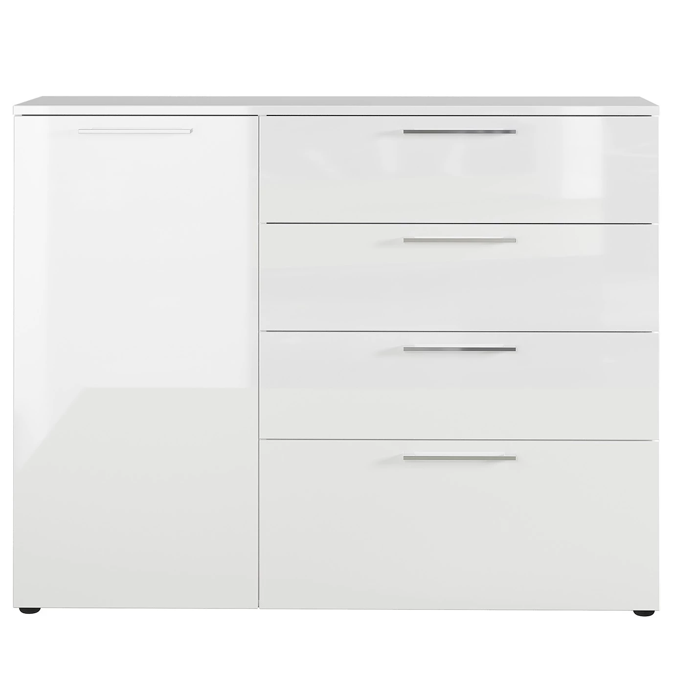 Germania Buffet Sunnyvale - Blanc brillant - Largeur : 135 cm 6 Germania Buffet Sunnyvale - Blanc brillant - Largeur : 135 cm – Image 4