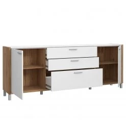 Norrwood Buffet Boyd II - Blanc / Imitation chêne -France Enfilades Soldes 2022 1000270234 210609 06155700168 DETAILS P000000001000270234