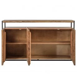 Ars manufacti Buffet Kaawo - Acacia massif / Métal - Acacia / Noir -France Enfilades Soldes 2022 1000276806 220713 035 DETAILS P000000001000276806