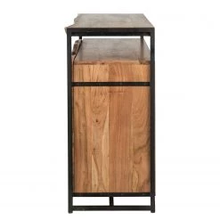 Ars manufacti Buffet Kaawo - Acacia massif / Métal - Acacia / Noir -France Enfilades Soldes 2022 1000276806 220713 045 DETAILS P000000001000276806