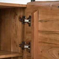 Ars manufacti Buffet Kaawo - Acacia massif / Métal - Acacia / Noir -France Enfilades Soldes 2022 1000276806 220713 060 DETAILS P000000001000276806