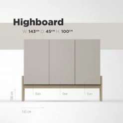 Studio Copenhagen Buffet haut Cooby - Blanc / Chêne 23 Studio Copenhagen Buffet haut Cooby - Blanc / Chêne -France Enfilades Soldes 2022 1000276945 211111 1449020000501 SKETCH DETAILS P000000001000276945 sketch