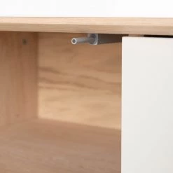 Studio Copenhagen Enfilade Maayka I - Partiellement en chêne massif - Blanc / Chêne clair -France Enfilades Soldes 2022 1000277378 220803 034 DETAILS P000000001000277378