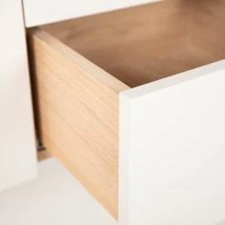 Studio Copenhagen Enfilade Maayka I - Partiellement en chêne massif - Blanc / Chêne clair -France Enfilades Soldes 2022 1000277378 220803 037 DETAILS P000000001000277378