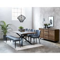 Red Living Buffet Berck - Placage en bois véritable - Chêne fumé / Noir -France Enfilades Soldes 2022 1000277640 210706 14081300065 MOOD DETAILS P000000001000277640 mood