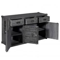 Wolf-Möbel Buffet Container - Acacia Gris -France Enfilades Soldes 2022 1000281790 220223 030 DETAILS P000000001000281790