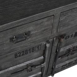 Wolf-Möbel Buffet Container - Acacia Gris -France Enfilades Soldes 2022 1000281790 220223 060 DETAILS P000000001000281790