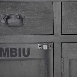 Wolf-Möbel Buffet Container - Acacia Gris -France Enfilades Soldes 2022 1000281790 220616 036 DETAILS P000000001000281790