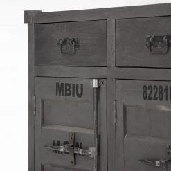 Wolf-Möbel Buffet Container - Acacia Gris -France Enfilades Soldes 2022 1000281790 220616 040 DETAILS P000000001000281790