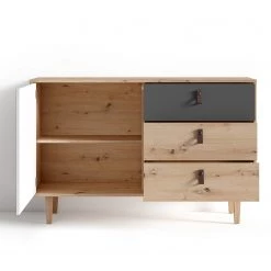 Fredriks Buffet Bowood - Imitation chêne artisan / Blanc -France Enfilades Soldes 2022 1000283829 210805 14243400059 DETAILS P000000001000283829