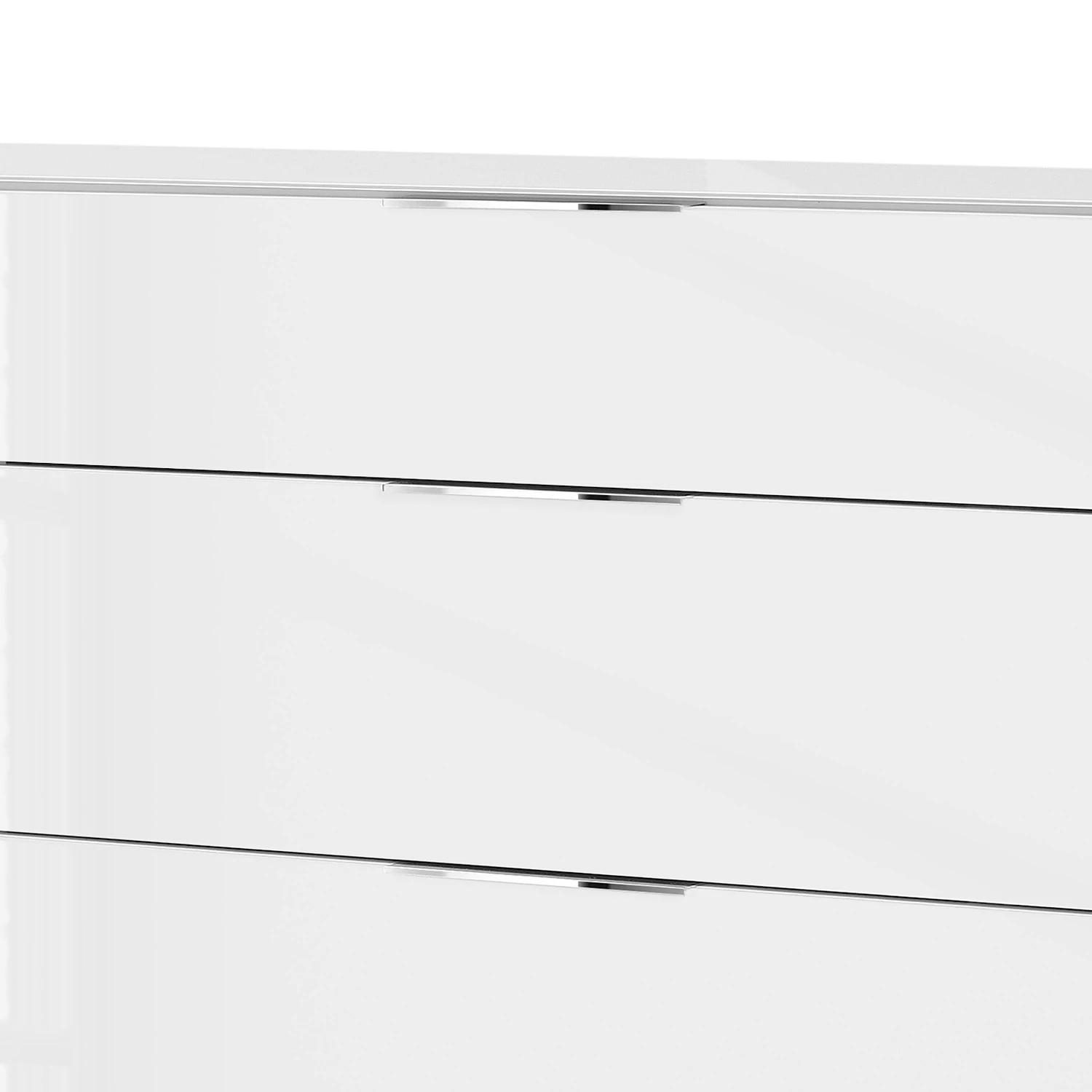 Maja Möbel Buffet Trend - Verre - Blanc brillant / Chrome 7 Maja Möbel Buffet Trend - Verre - Blanc brillant / Chrome – Image 5