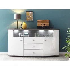 Loftscape Buffet Intento II - Blanc brillant / anthracite 13 Loftscape Buffet Intento II - Blanc brillant / anthracite -France Enfilades Soldes 2022 1000288166 210827 12095400009 MOOD DETAILS P000000001000288166 mood