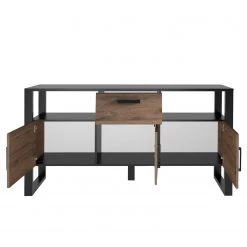 Red Living Buffet Norddal - Imitation noyer / Noir -France Enfilades Soldes 2022 1000304813 211027 104959000114 DETAILS P000000001000304813