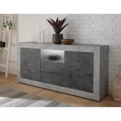 LC Spa Buffet Urbino I - Anthracite / Gris clair -France Enfilades Soldes 2022 1000306561 211122 150851000044 DETAILS P000000001000306561