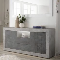 LC Spa Buffet Urbino I - Anthracite / Gris clair -France Enfilades Soldes 2022 1000306561 211122 15085200051 DETAILS P000000001000306561