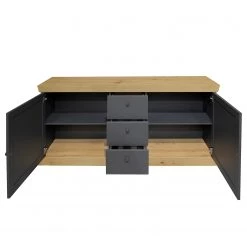 Ridgevalley Buffet Maiossa I - Anthracite / Imitation chêne -France Enfilades Soldes 2022 1000307114 211109 16471600096 DETAILS P000000001000307114