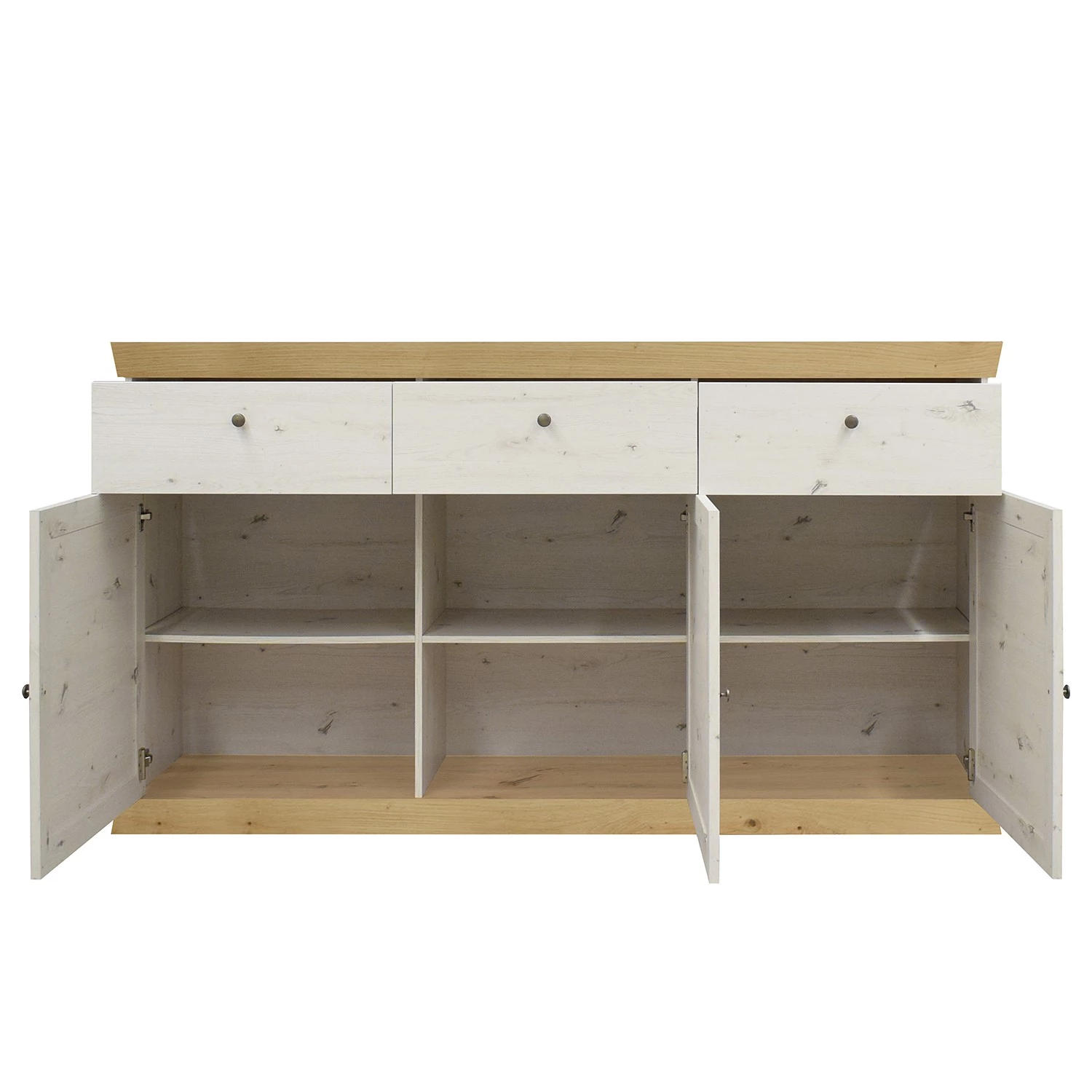 Ridgevalley Buffet Maiossa II - Imitation pin blanc / Imitation chêne de Navarra 7 Ridgevalley Buffet Maiossa II - Imitation pin blanc / Imitation chêne de Navarra – Image 5