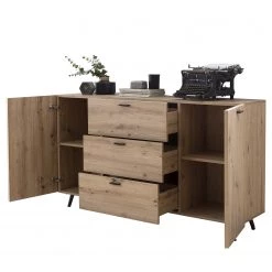 Ars Natura Buffet Dorchester - Imitation chêne artisan -France Enfilades Soldes 2022 1000309601 211118 06583500058 DETAILS P000000001000309601