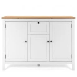 Ridgevalley Buffet Bombita III - Blanc / Imitation chêne artisan -France Enfilades Soldes 2022 1000310613 211118 060556000110 DETAILS P000000001000310613