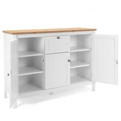 Ridgevalley Buffet Bombita III - Blanc / Imitation chêne artisan -France Enfilades Soldes 2022 1000310613 211118 06055600066 DETAILS P000000001000310613