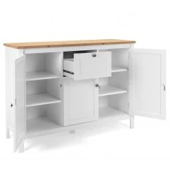 Ridgevalley Buffet Bombita III - Blanc / Imitation chêne artisan -France Enfilades Soldes 2022 1000310613 211118 06055600077 DETAILS P000000001000310613