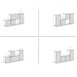 Now! by hülsta Buffet now to go colour I - Gris diamant brillant / Gris diamant -France Enfilades Soldes 2022 1000311288 211201 14490300931 SKETCH DETAILS P000000001000311288 sketch