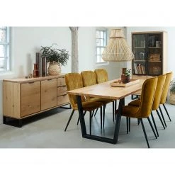 Loftscape Enfilade Limoges - Placage en bois véritable / Métal -Chêne / Noir -France Enfilades Soldes 2022 1000319435 220107 101929000105 MOOD DETAILS P000000001000319435 mood