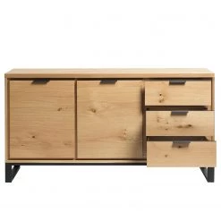 Loftscape Enfilade Limoges - Placage en bois véritable / Métal -Chêne / Noir -France Enfilades Soldes 2022 1000319435 220107 101929000121 DETAILS P000000001000319435