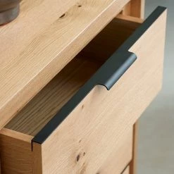 Loftscape Enfilade Limoges - Placage en bois véritable / Métal -Chêne / Noir -France Enfilades Soldes 2022 1000319435 220107 101929000125 DETAILS P000000001000319435