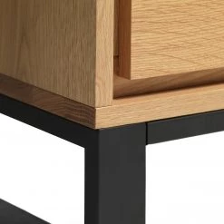 Loftscape Enfilade Limoges - Placage en bois véritable / Métal -Chêne / Noir -France Enfilades Soldes 2022 1000319435 220107 101929000127 DETAILS P000000001000319435