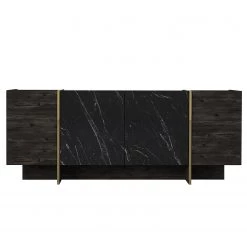 Loftscape Buffet Vidal - Imitation marbre noir / Doré -France Enfilades Soldes 2022 1000333728 220302 030 DETAILS P000000001000333728
