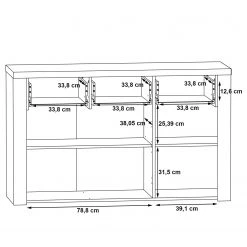 Loftscape Commode Parksville - Imitation chêne Sonoma 15 Loftscape Commode Parksville - Imitation chêne Sonoma -France Enfilades Soldes 2022 1000342467 220404 501 SKETCH DETAILS P000000001000342467 sketch