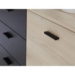 Loftscape Buffet Piemont I - Noir / Imitation chêne Bianco -France Enfilades Soldes 2022 1000342479 220404 033 DETAILS P000000001000342479