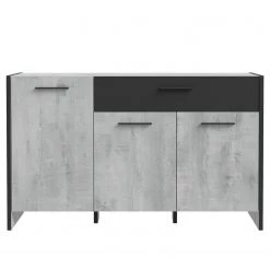 Loftscape Buffet Sahil - Imitation chêne Sorrento gris / Noir -France Enfilades Soldes 2022 1000342503 220331 030 DETAILS P000000001000342503