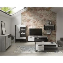 Loftscape Buffet Sahil - Imitation chêne Sorrento gris / Noir -France Enfilades Soldes 2022 1000342503 220413 022 MOOD DETAILS P000000001000342503 mood