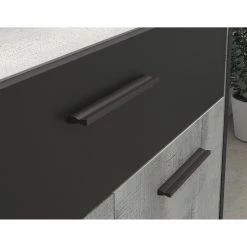 Loftscape Buffet Sahil - Imitation chêne Sorrento gris / Noir -France Enfilades Soldes 2022 1000342503 220413 045 DETAILS P000000001000342503