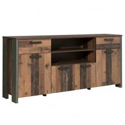 Loftscape Enfilade Ravenswood I - Imitation bois recyclé / Anthracite