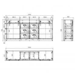 Ridgevalley Enfilade Shutter II - Imitation chêne -France Enfilades Soldes 2022 1000348708 220505 501 SKETCH DETAILS P000000001000348708 sketch