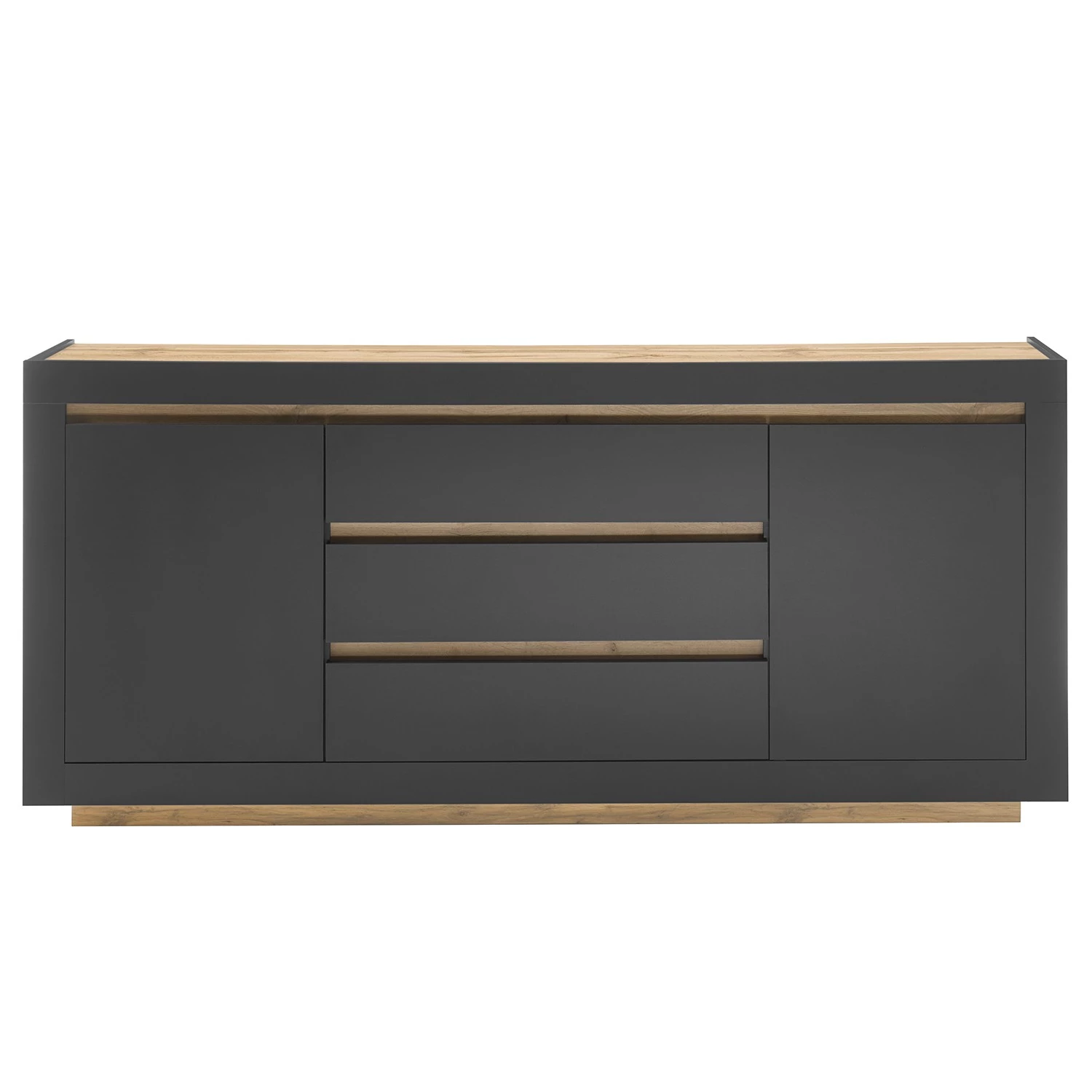 Loftscape Buffet Accra - Anthracite / Imitation chêne 7 Loftscape Buffet Accra - Anthracite / Imitation chêne – Image 5