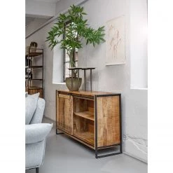 Red Living Enfilade Toleos - Manguier brut massif / Fer - Manguier / Noir -France Enfilades Soldes 2022 1000352070 220520 022 MOOD DETAILS P000000001000352070 mood