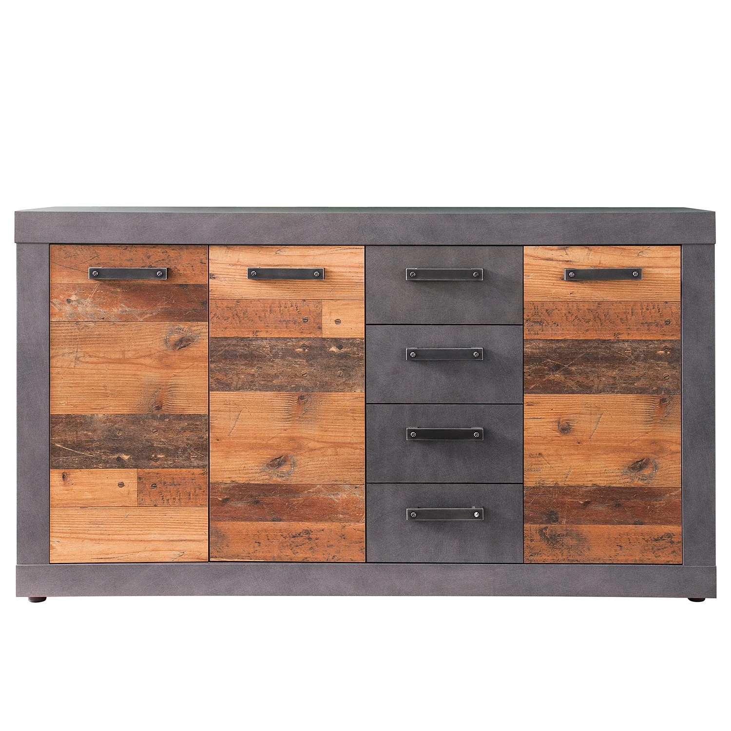 Trendteam Buffet Indy I - Imitation bois recyclé / Anthracite 7 Trendteam Buffet Indy I - Imitation bois recyclé / Anthracite – Image 5