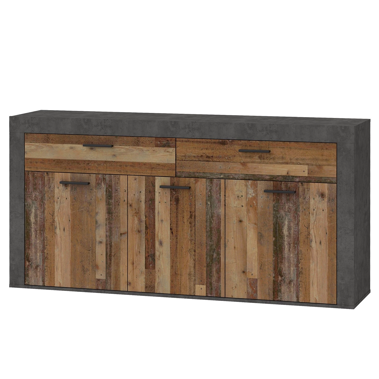 Red Living Buffet Westcliffe - Imitation bois recyclé / Imitation béton 3 Red Living Buffet Westcliffe - Imitation bois recyclé / Imitation béton