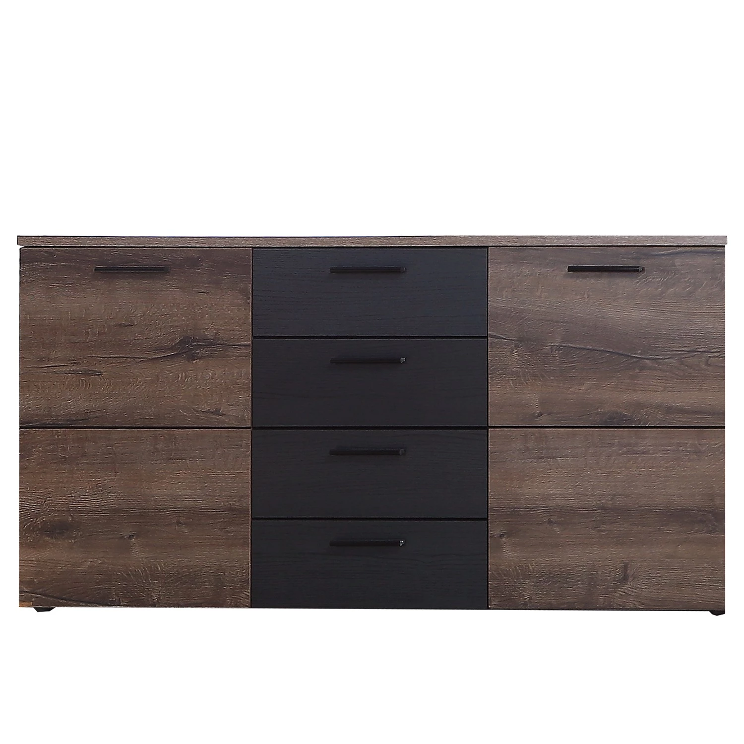 Loftscape Buffet Uvero - Imitation chêne noir / Imitation chêne Havanna 5 Loftscape Buffet Uvero - Imitation chêne noir / Imitation chêne Havanna – Image 3