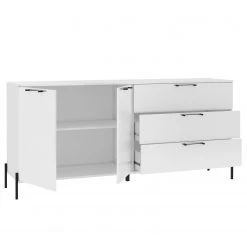 Loftscape Buffet Ozora II - Blanc brillant / Blanc mat -France Enfilades Soldes 2022 1000356715 220603 032 DETAILS P000000001000356715