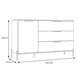 Loftscape Buffet Ozora I - Blanc brillant / Blanc mat 14 Loftscape Buffet Ozora I - Blanc brillant / Blanc mat -France Enfilades Soldes 2022 1000356721 220603 500 SKETCH DETAILS P000000001000356721 sketch