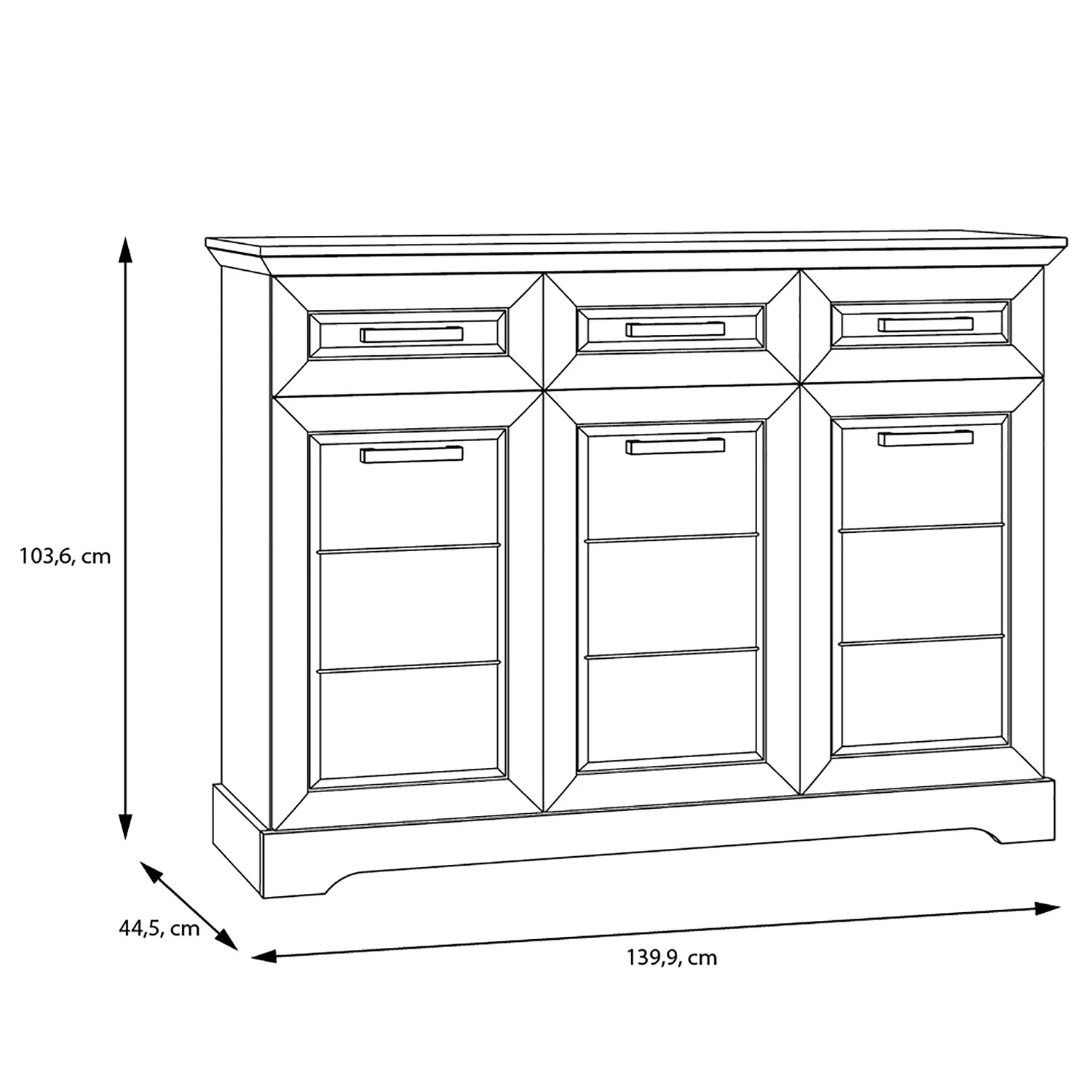 Ridgevalley Buffet New Dessa III - Imitation pin blanc 10 Ridgevalley Buffet New Dessa III - Imitation pin blanc – Image 8