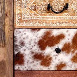 Red Living Enfilade Vallentuna - Manguier massif / Métal - Manguier / Noir -France Enfilades Soldes 2022 1000359913 220621 055 DETAILS P000000001000359913