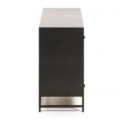 Red Living Buffet Kisumu - Cannage / Fer - Marron / Noir -France Enfilades Soldes 2022 1000363968 220714 045 DETAILS P000000001000363968