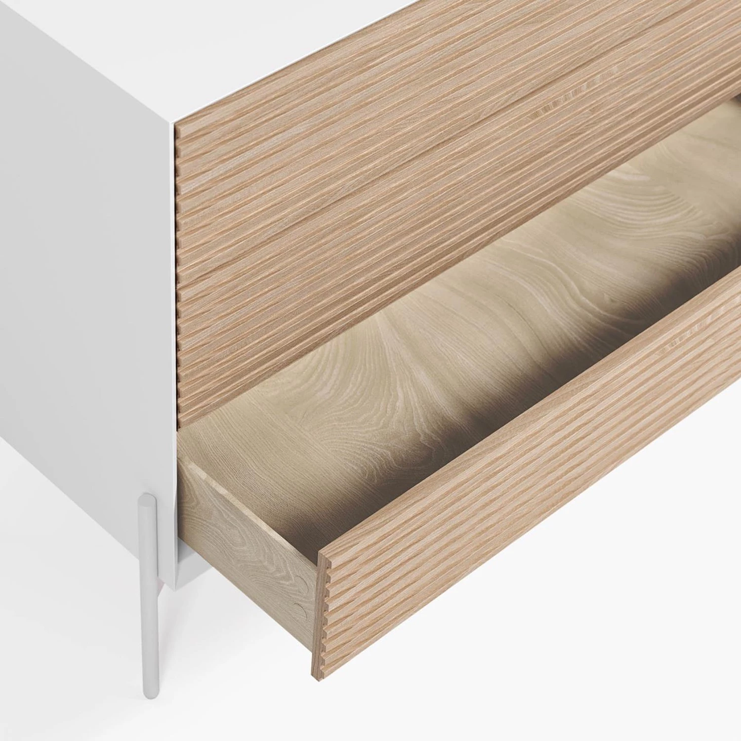 Norrwood Buffet Maredale II - Partiellement en frêne massif - Frêne / Blanc 6 Norrwood Buffet Maredale II - Partiellement en frêne massif - Frêne / Blanc – Image 4