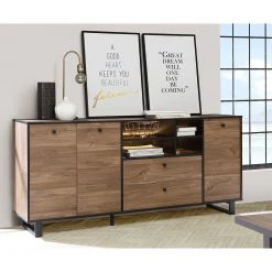 Red Living Buffet Trylith I - Imitation chêne rustique / Noir 19 Red Living Buffet Trylith I - Imitation chêne rustique / Noir -France Enfilades Soldes 2022 1000364622 220719 021 MOOD DETAILS P000000001000364622 mood